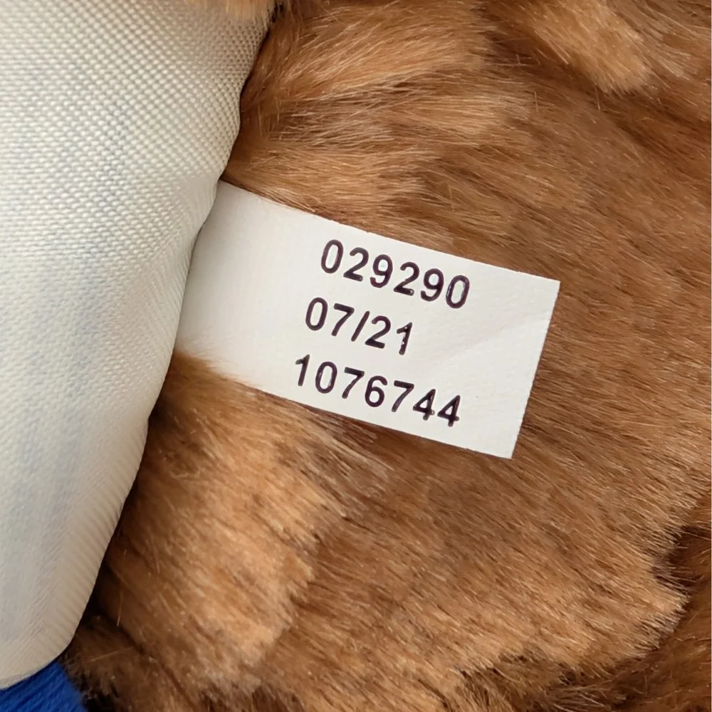 Build A Bear Happy Birthday Brown Teddy Bear Blue Shirt Balloon Paw Plush 16